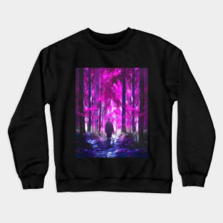 trippy forest Crewneck Sweatshirt